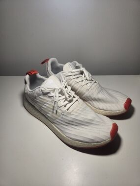 Adidas NMD R2 White/Red - Size 12.5